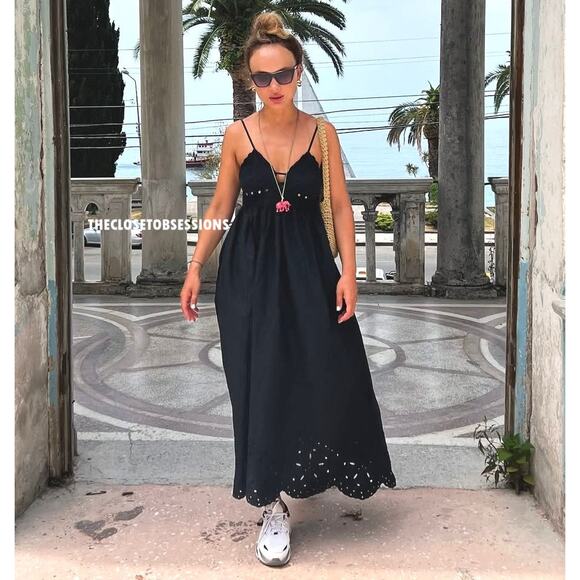 ZARA Embroidered Eyelet Midi Dress NWT LAST ONE!!! - Picture 12 of 16